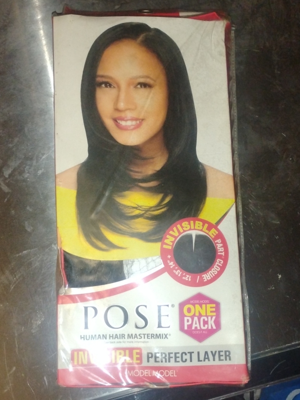 POSE Invisible Part Perfect Layer Human Hair Wig - Black
